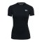 Under Armour Baselayer HG Authentics Comp T-Shirt Damen Schwarz F001 - schwarz