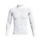 Under Armour Baselayer HG Comp Mock Longlseeve T-Shirt Weiß F100 - weiss