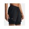 Under Armour Launch 5in 2-In-1 Short Schwarz F001 - schwarz