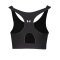 Under Armour Mid Keyhole Sport-BH Damen F001 - schwarz