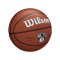 Wilson NBA Brooklyn Nets Basketball Indoorball Schwarz - braun