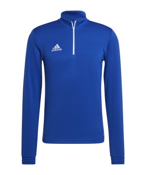 adidas-entrada-22-halfzip-sweatshirt-blau-weiss-hg6286-teamsport_front.png