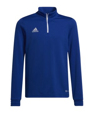 adidas-entrada-22-halfzip-sweatshirt-kids-blau-hg6290-teamsport_front.png
