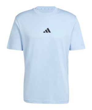 adidas-essentials-small-logo-t-shirt-blau-jf1101-fussballtextilien_front.png