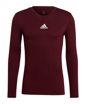 adidas-team-base-top-langarm-dunkelrot-gn7503-underwear_front.png