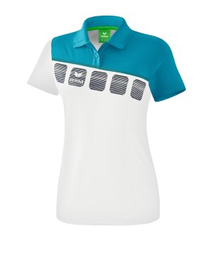 erima-5-c-poloshirt-damen-weiss-blau-fussball-teamsport-textil-poloshirts-1111919.png