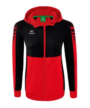 erima-six-wings-kapuzenjacke-damen-rot-schwarz-1032265-teamsport_front.png