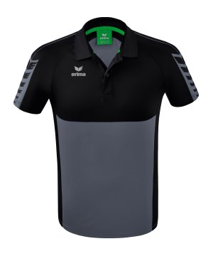 erima-six-wings-poloshirt-grau-schwarz-1112203-teamsport_front.png