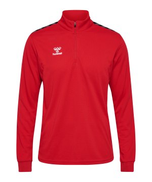 hummel-authentic-half-zip-sweatshirt-rot-f3062-219973-indoor_front.png