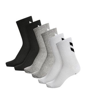 hummel-chevron-6-pack-socken-schwarz-f2072-213254-indoor_front.png