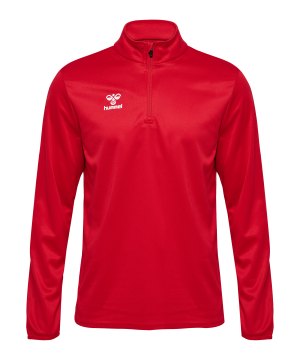hummel-essential-half-zip-sweatshirt-kids-rot-224546-indoor_front.png