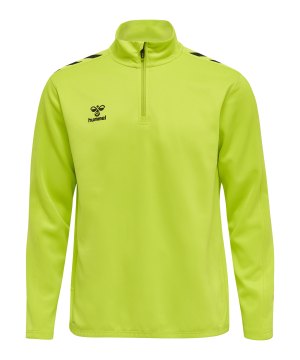 hummel-hmlcore-xk-halfzip-sweatshirt-gruen-f5045-211479-teamsport_front.png