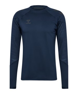 hummel-pro-training-crew-sweatshirt-blau-f7026-223810-indoor_front.png