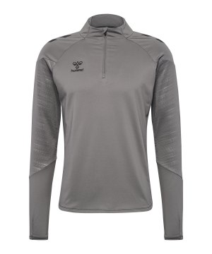 hummel-pro-training-half-zip-sweatshirt-grau-f2350-223808-indoor_front.png