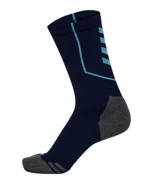 hummel-pro-training-low-neon-socken-blau-f7553-231587-indoor_front.png