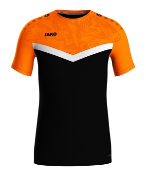 jako-icon-t-shirt-schwarz-orange-f807-6124-fussballtextilien_front.png