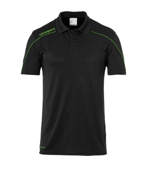 uhlsport-stream-22-poloshirt-schwarz-gruen-f24-fussball-teamsport-textil-poloshirts-1002204.png