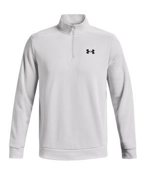 under-armour-fleece-1-4-zip-sweatshirt-grau-f014-1373358-fussballtextilien_front.png